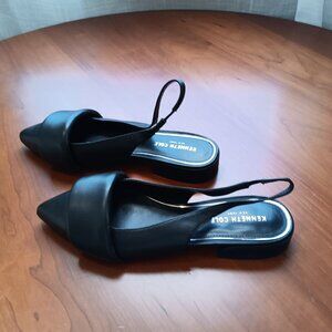 Women's Pointy Toe Leather Slingback Mules by Kenneth Cole